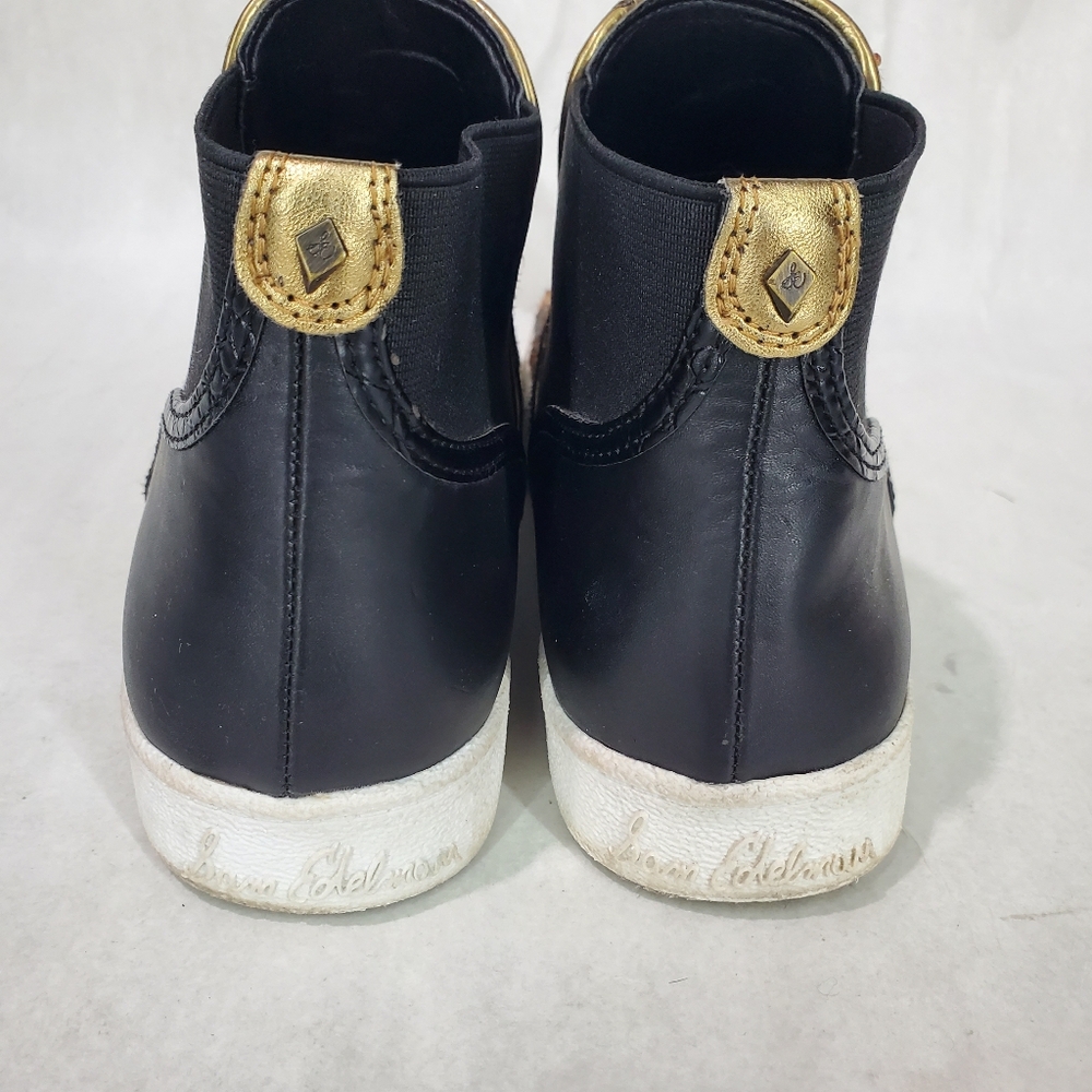 SAM EDELMAN MARGOT High Top Slip On Sneaker Shoe Dyed Real Cow Fur Leopard Print - Picture 5 of 14